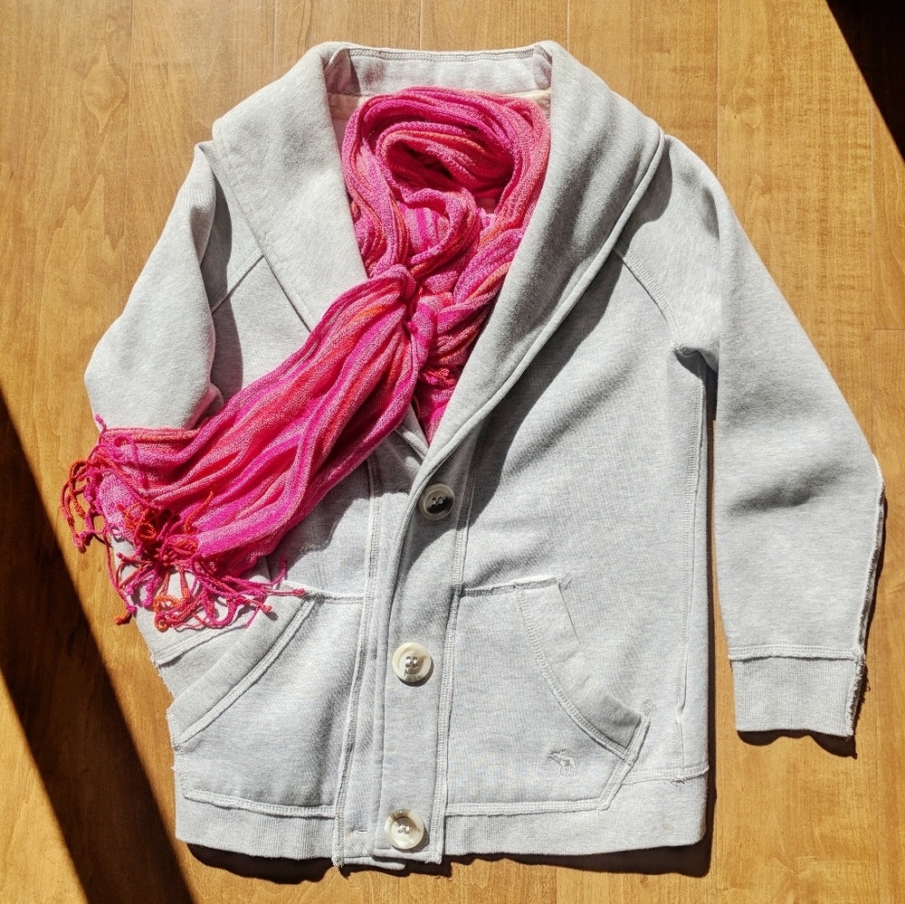 Abercrombie & Fitch soft gray jacket